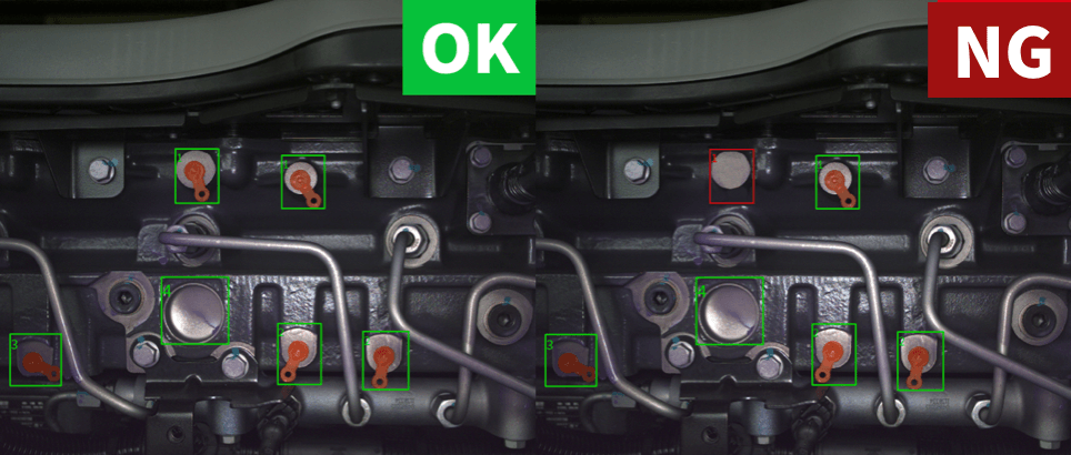 AI vision for assembly verification of engine parts